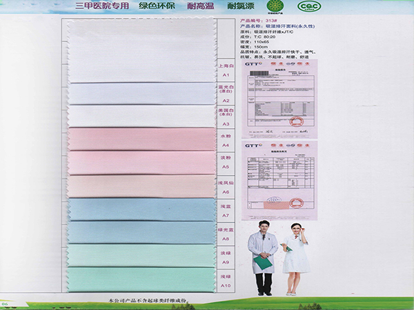 8868体育313#吸湿排汗新材料医护面料