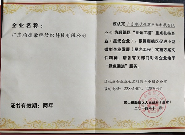 8868体育荣获政府重点扶持企业